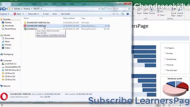 Create Web Page from Excel in Telugu