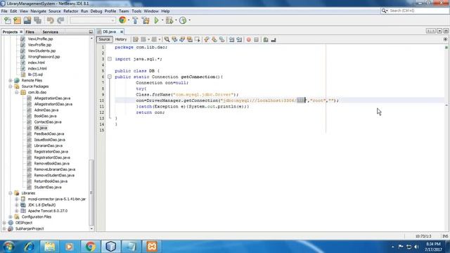 How to run any web project in Netbeans using Mysql Database