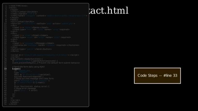 Creating a Contact Form with AJAX and jQuery