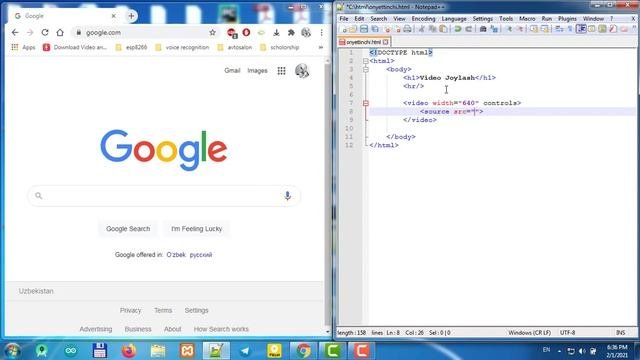 HTML 17-video dars video joylash Urobot