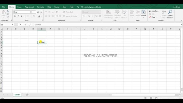 Excel Introduction In Tamil - #1 Introduction To Excel || Microsoft Excel In Tamil | Bodhi Anszwers