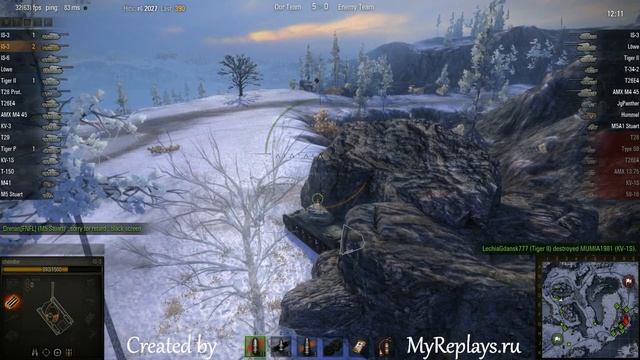 WOT: Arctic Region - IS-3 - 4 frags -