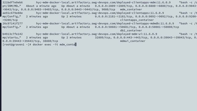 Containerized MDMv11.6.0.9 - Deployed MDM