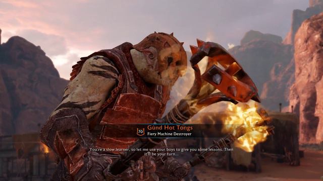 SHADOW OF WAR - UNIQUE REINFORCE & AMBUSH DIFFICULTY GRAVEWALKER IN NEMESIS DESERT