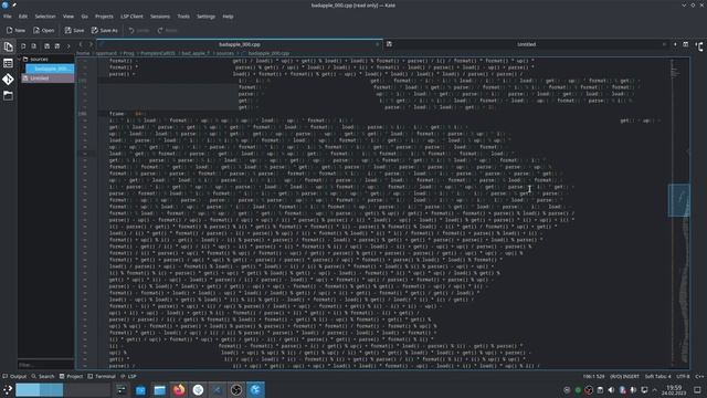 How I made Bad Apple!! in the biggest pain of C++