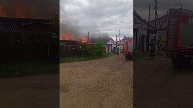 Пожар в магазине село Доминою.