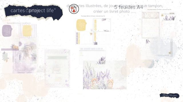 A la découverte de la collection " En provence" #scrapbooking  #printable #scrap