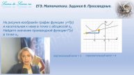 ЕГЭ. Математика. Профиль. Задание 8. Производные