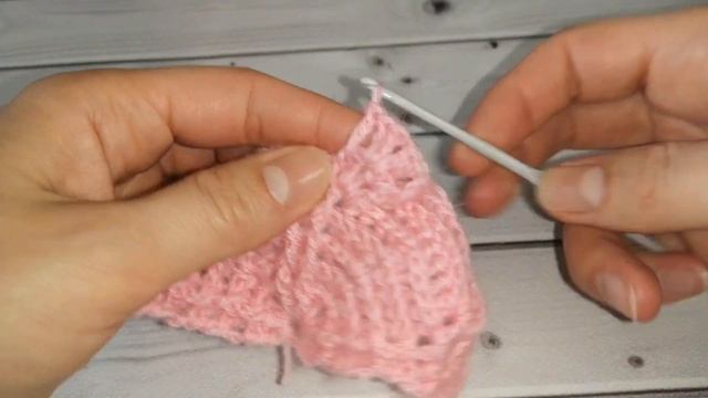 Шаль крючком узором "Листья"//Узор крючком "Листья"//Crochet Leaves Pattern