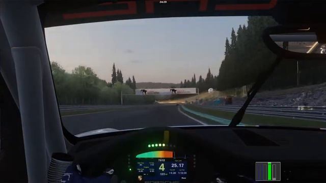 assetto corsa 911 gt3 cup car spa francorchamps, sol, custom shaders patch