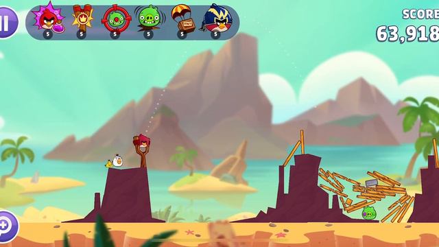 Angry Birds Reloaded: Bacon Beach - Level 17 (3 Stars) IOS Gameplay Walkthrough (HD)