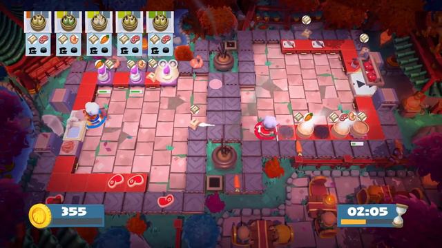 Overcooked 2: Chinese New Year DLC - PLATINUM STAR Stage 1-5 (Two Player Co-op Gameplay)