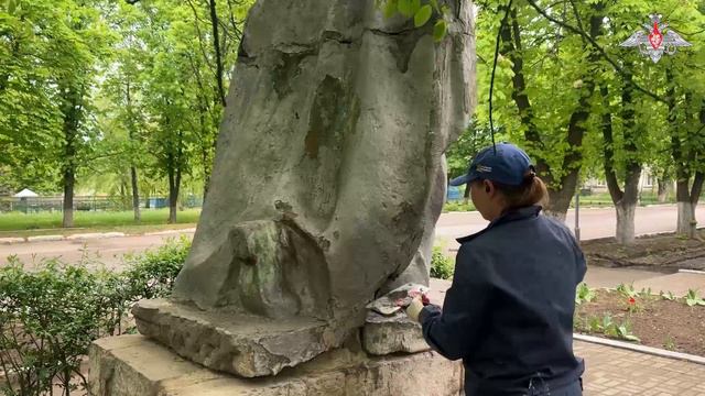 Военнослужащие группировки войск «Восток» восстановили памятник воинам Великой Отечественной войны