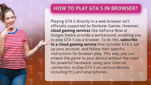 How to play GTA 5 in browser?