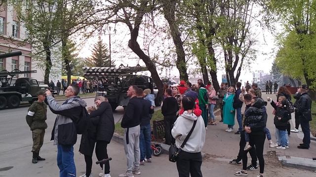 Тренировка парада (техника) Хабаровск