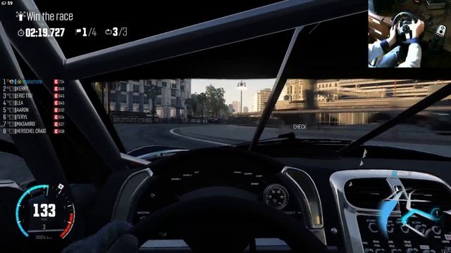the crew #3 - New CORVETTE (logitech g27 cam)