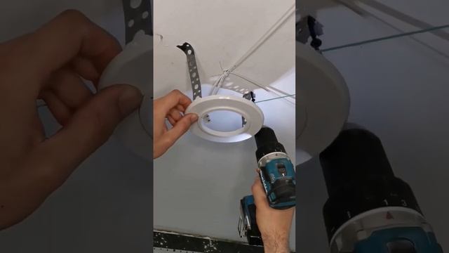 Монтаж платформы под точечный светильник. # Home_work.by