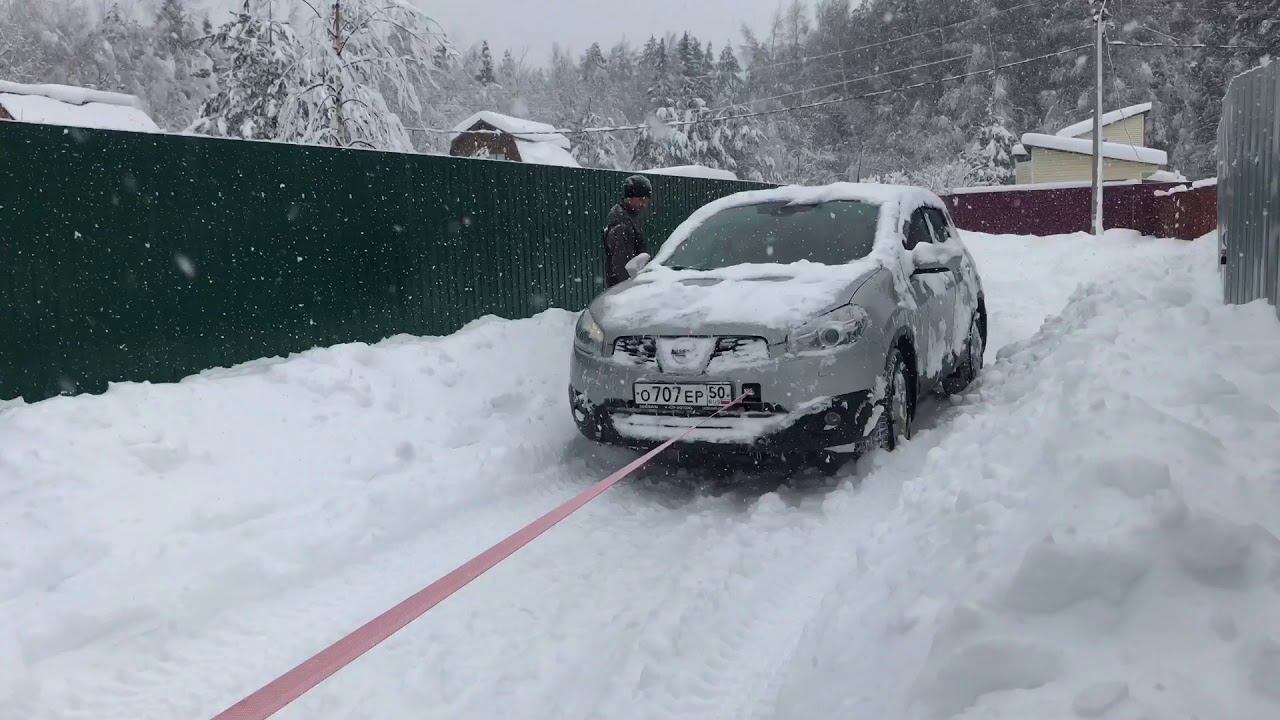 Мощный снегопад в Подмосковье