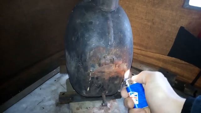 Печка для палатки.