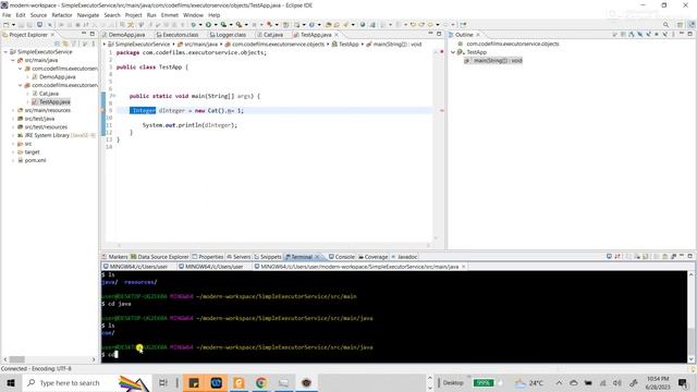 Basic Explorative Tour of the ExecutorService and Eclipse IDE hacks.