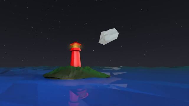 Пример техники LOW POLY 3D графика