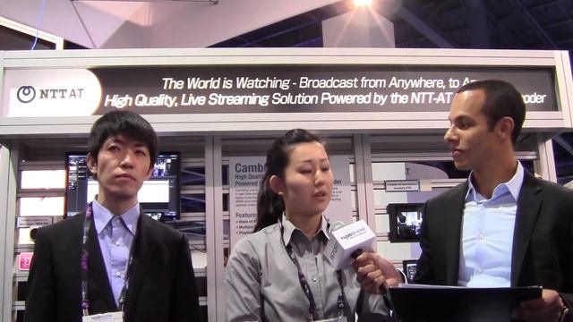 NAB2012NTT : High-Quality Live Streaming Solution