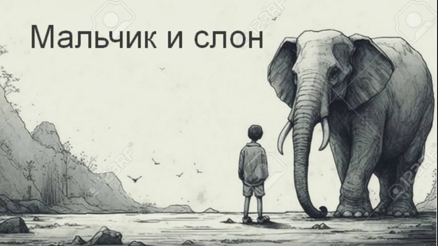 МАЛЬЧИК И СЛОН.  История, помогающая понять многое о себе.
