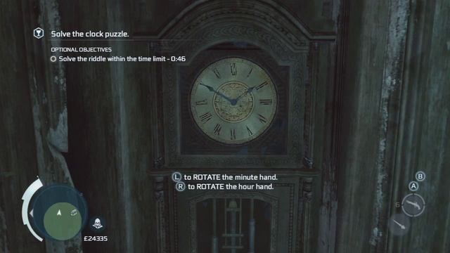 Assassin's Creed III - Clock puzzle! (Peg Leg Mission Guide!)