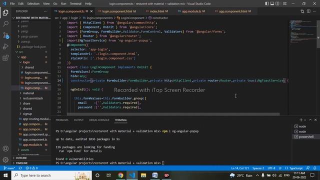 Angular Toast notification