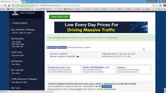 TraffikMonsoon - ежедневная работа и зачем она мне нужна