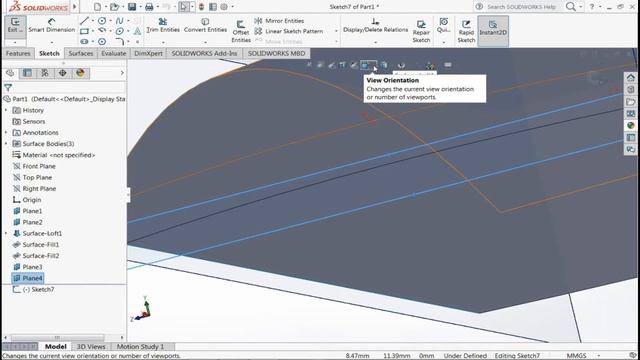 Designing simple surface MOUSE || Solidworks || CAD Tutorial