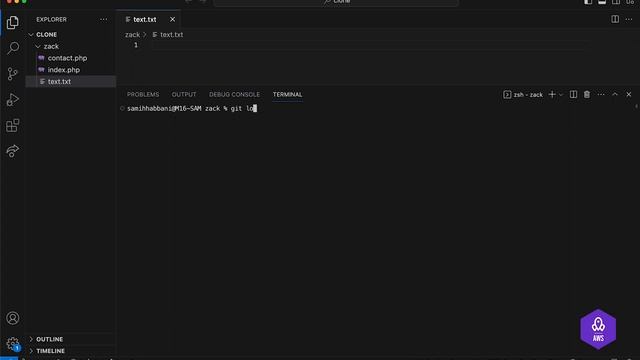 (27/27) -  La commande git log
