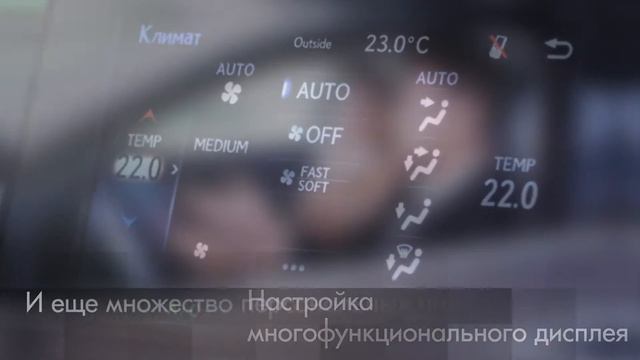 Персональные настройки Лексус