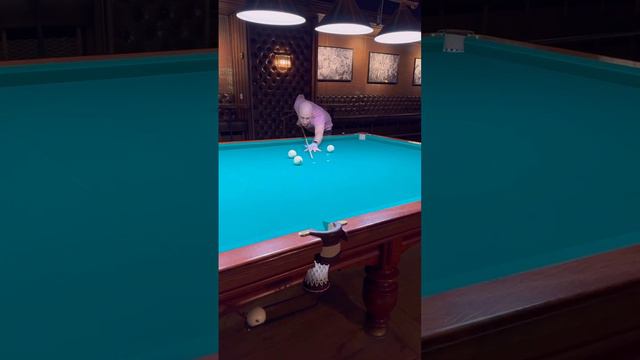 Упражнение: выход на угловую лузу ✅ #shorts #billiard #обучение #бильярд #развлечение #спорт