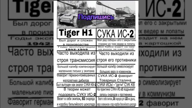 Тигр vs ИС-2 #worldoftanks #tanksblitz #танки #memes #meme