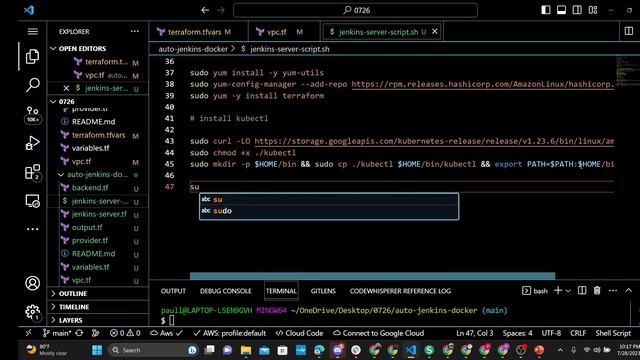 How to Automate Server Deployment with Terraform and  Install Jenkins, Docker with Script