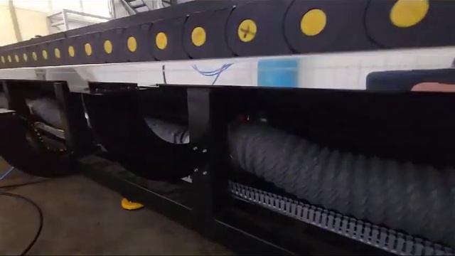 LiGA-V11 3 кВт запуск станка лазерной резки металла. Рабочее поле 6000 X 2000 X 160