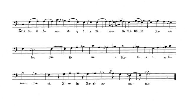 Kabarnos Nikodimos Sings Xristos Anesti! Sheet Music  Audio