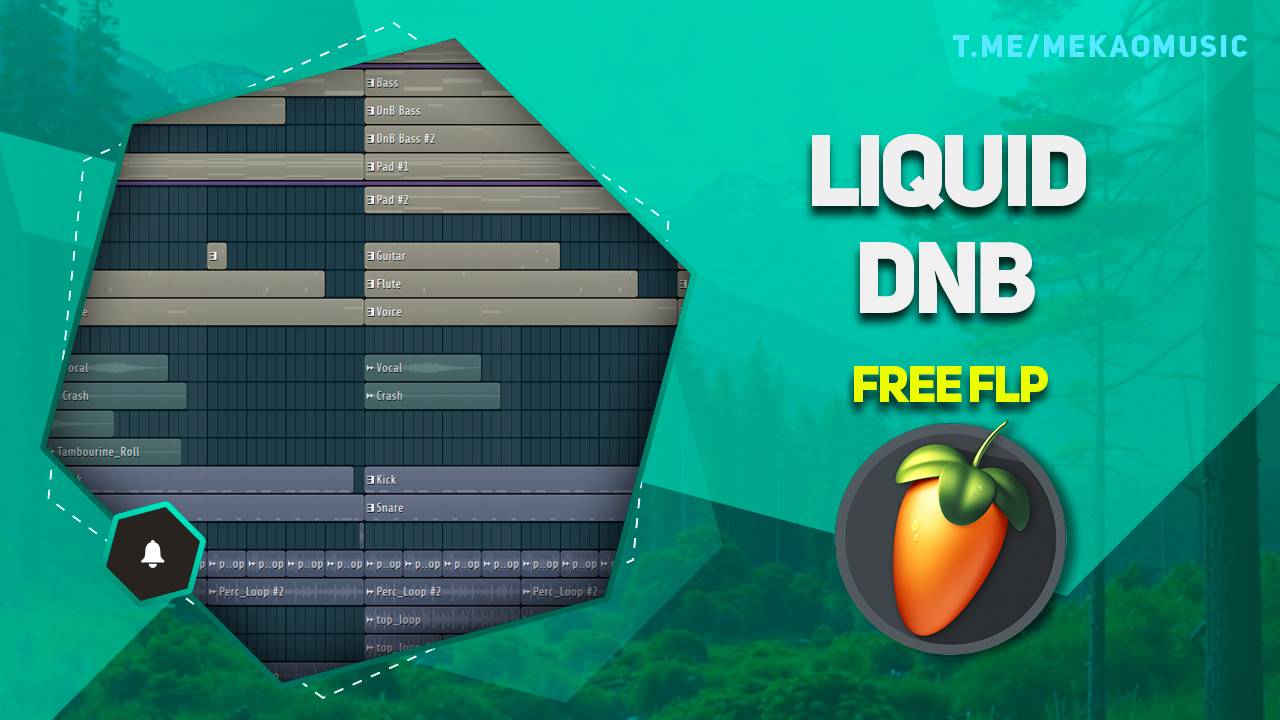 Liquid DnB в FL Studio 20 (+FREE FLP/Бесплатный FLP) #freeflp #flstudio #dnb