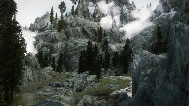 TES V - Skyrim Mods: Northfire's Photoreal Mountains