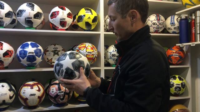 Футбольные мячи чемпионата мира 2018 года и лиги чемпионов 2019 года обзор