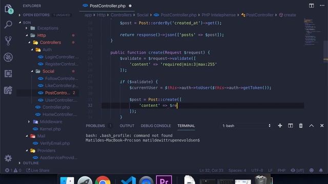 #Laravel how to make a social network with #Vue | Create Post