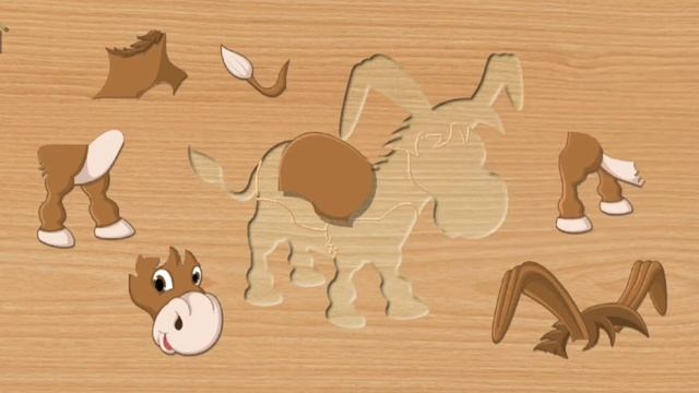 Пазлы для малышей. ? Весёлые животные.??