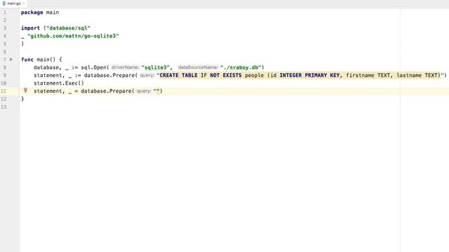 Using A SQLite Database For Local Data In A Golang Application