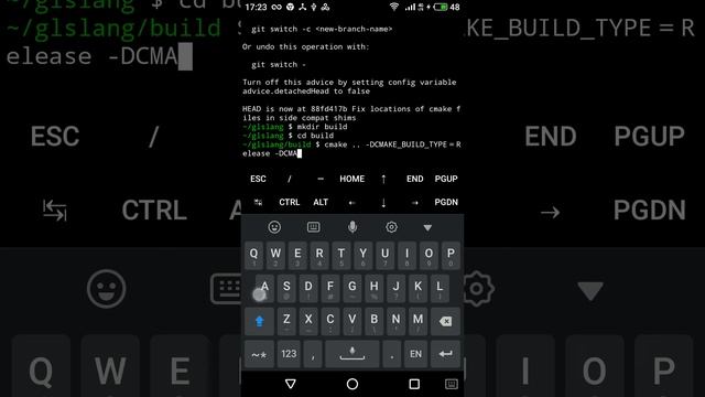 Android: how to compile glsl shader compiler glslang with termux step-by-step install guide tutorial
