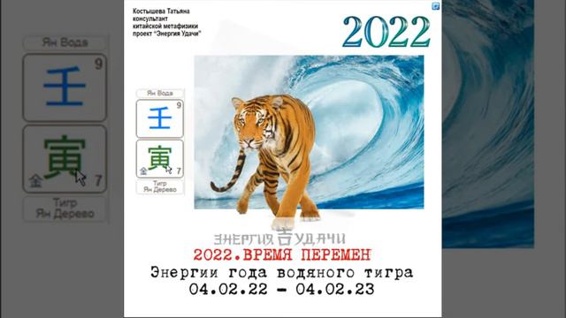 Энергии года тигра 04.02.22 - 04.02.23