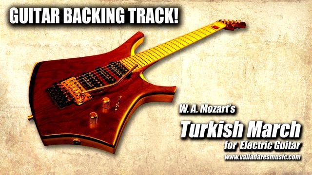 Turkish march  for Electric Guitar - Backing track