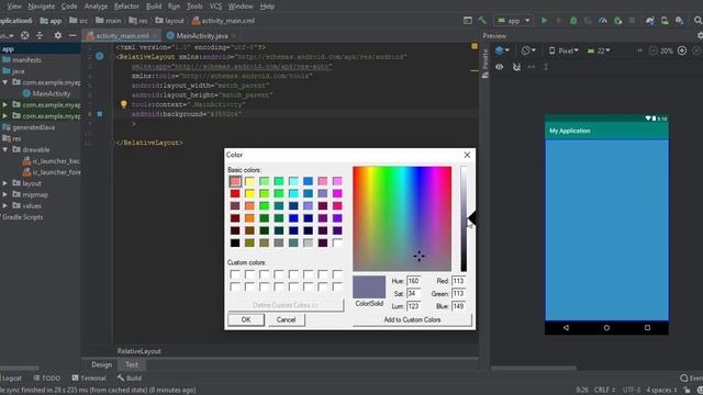 Best color picker for android studio app development