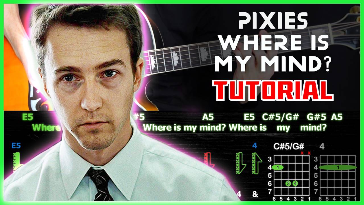 Как играть "Pixies - Where Is My Mind?" на гитаре | Разбор песни