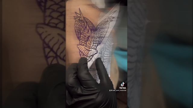 Тату Дракон. Начало. Процесс. | KOLESNIKTATTOOART